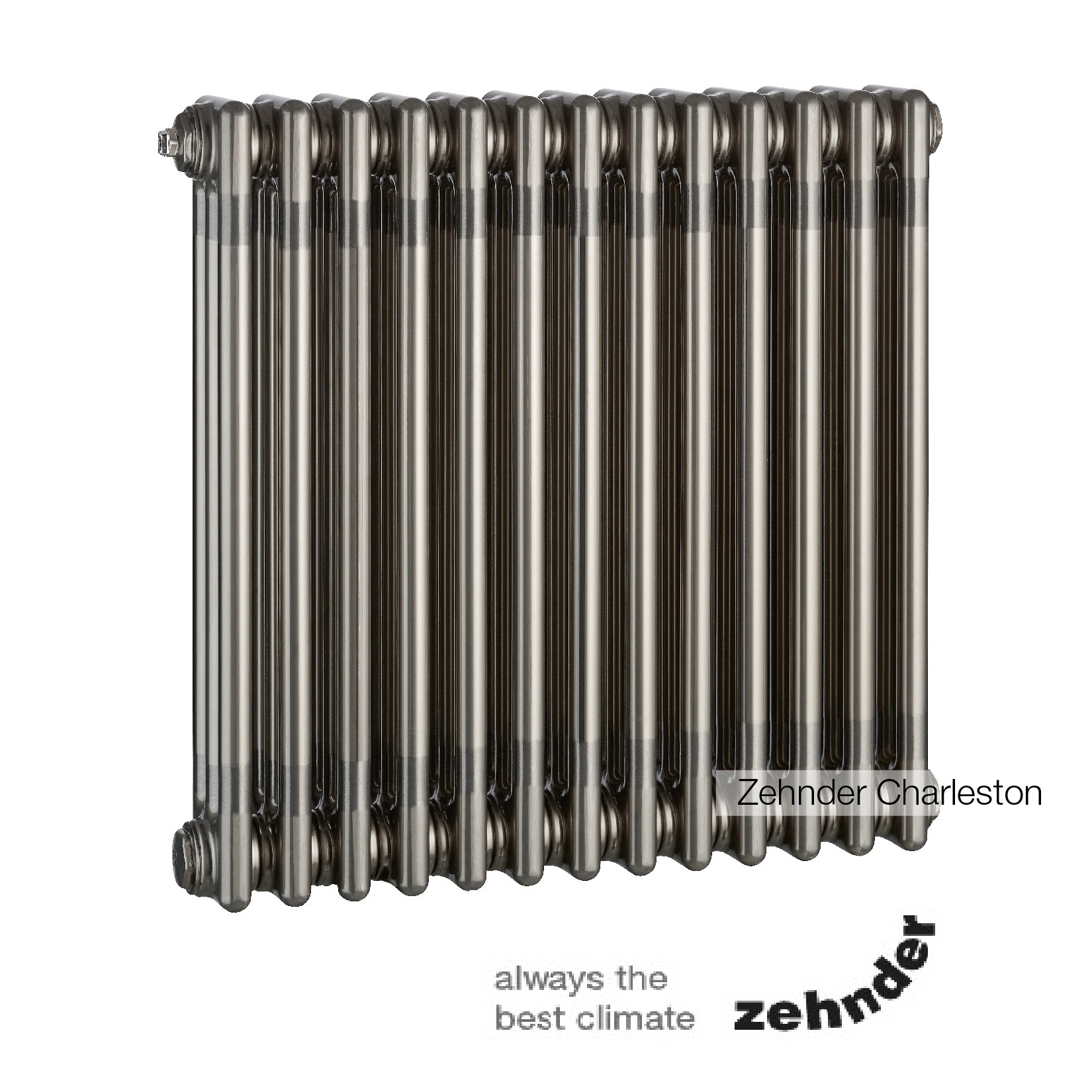 Трубчатый радиатор Zehnder Charleston Completto 3057/12 секций V001 Technoline нижнее подключение