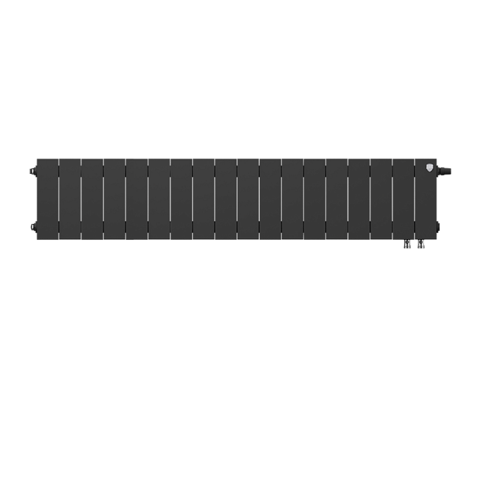 Биметаллический радиатор Royal Thermo PianoForte 200 Noir Sable VDR/18 секций с нижним подключением