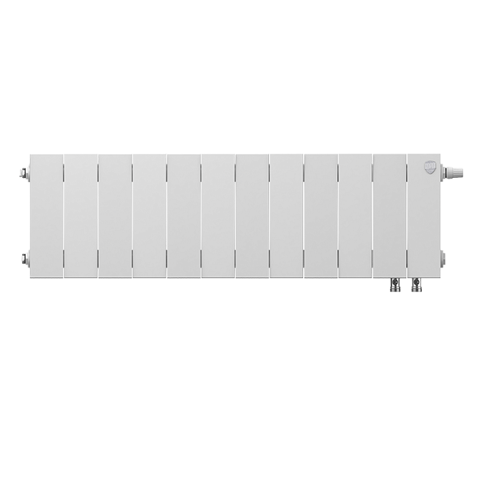 Биметаллический радиатор Royal Thermo PianoForte 200 Bianco Traffico VDR/12 секций с нижним подключением