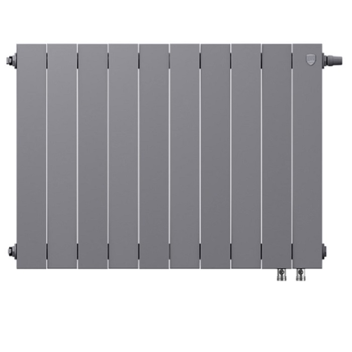 Биметаллический радиатор Royal Thermo PianoForte 500 Silver Satin VDR/10 секций