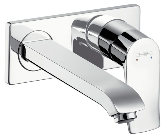 Смеситель Hansgrohe Metris для раковины (внешняя часть), излив 225 мм хром (31086000)