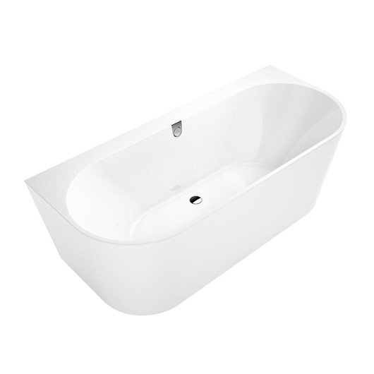 Ванна квариловая Villeroy & Boch Oberon 2.0, 180x80 см, с задней стенкой и панелью, цвет белый альпийский (UBQ180OBR9CD00V-01)