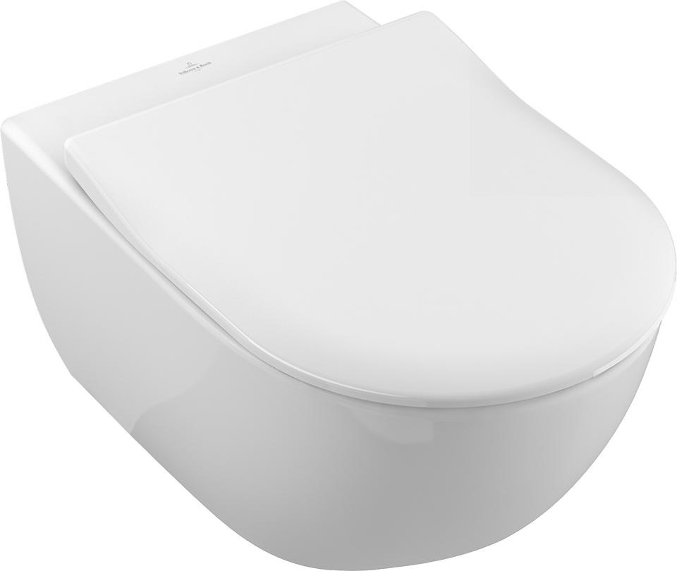 Чаша подвесного унитаза Villeroy & Boch Subway 2.0 DirectFlush (5614R2R1) с микролифтом slim